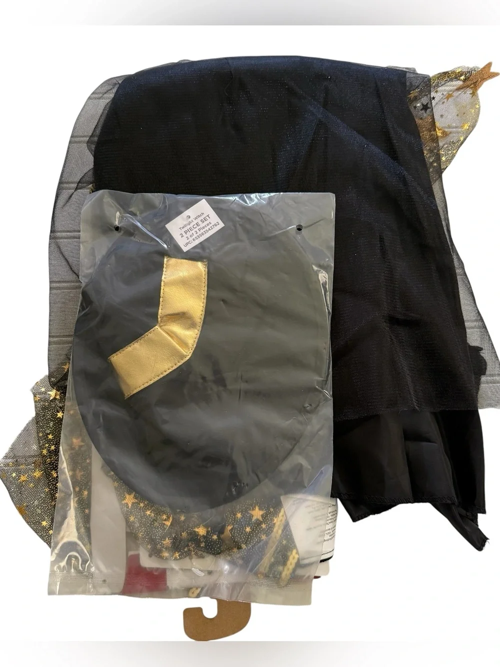 NEW! Twilight Witch Dress & Hat Girls Halloween Costume Size Medium 7-8 Dress Up